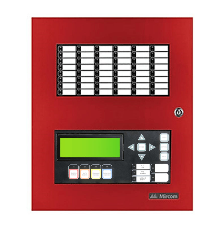 Semi-Flush Backbox for Series 1000 Annunciators, Red Door – BB-1002DR