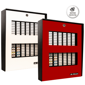 Semi-Flush Backbox for Series 1000 Annunciators, Black Door – BB-1003DB