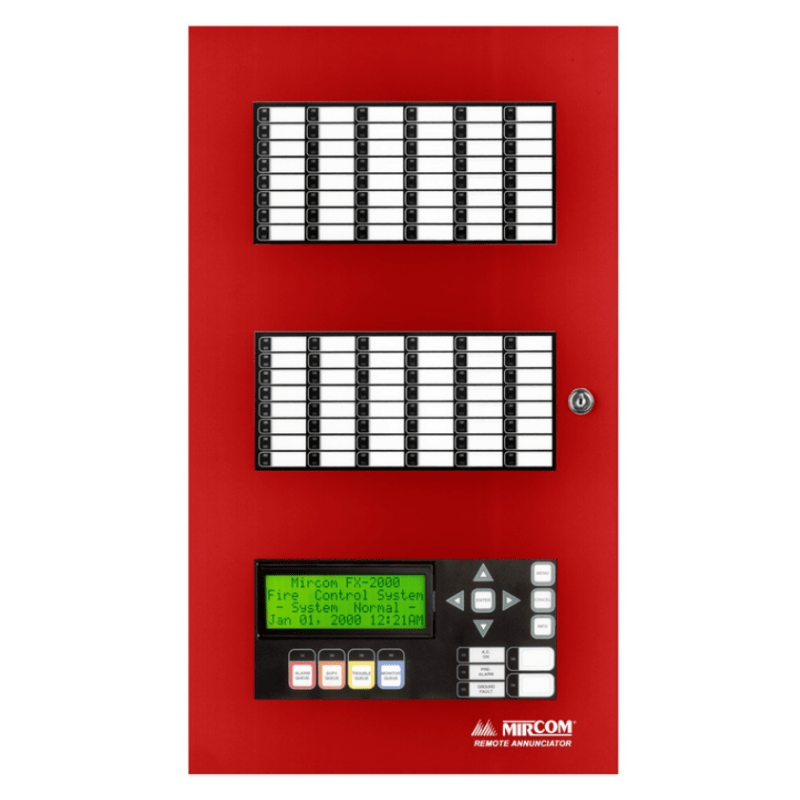 Semi-Flush Backbox for Series 1000 Annunciators, Red Door – BB-1003DR