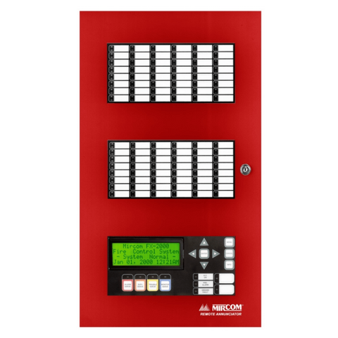 Semi-Flush Backbox for Series 1000 Annunciators, Red Door – BB-1008DR