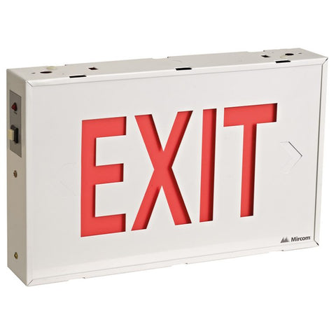 LED Emergency Exit Sign - Red - Steel Shell EL-100SR