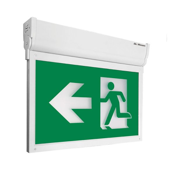 Mircom EDGE-LIT LED RUNNING MAN SIGN ALUMINUM - EL-7008MA