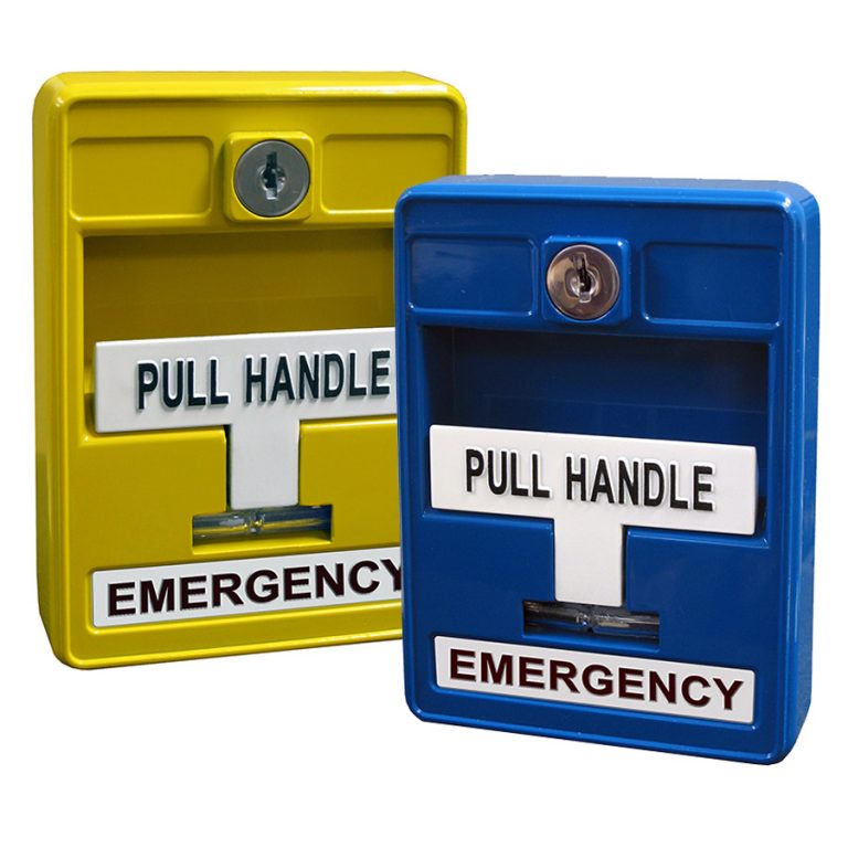 Blue Single Action Emergency Station w/ 2 Form 'C' Contacts Key Resettable MS-703U
