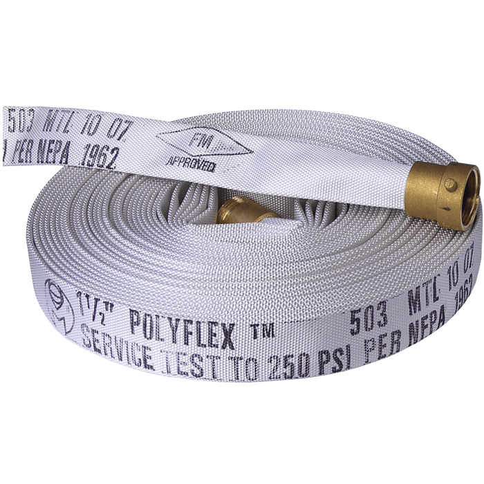 RH-75 75 ft Rack Fire Hose with Brass Coupling – FM & ULC Listed