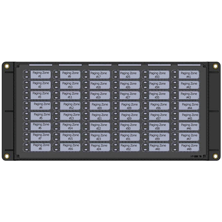 Zoned Paging/Firefighter's Telephone Selector Panel with 48 Zone Selector Switches – QAZT-5348DS
