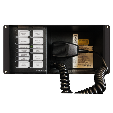 Network Master Microphone Annunciator Module, Vertical Mount – QMP-5101NV