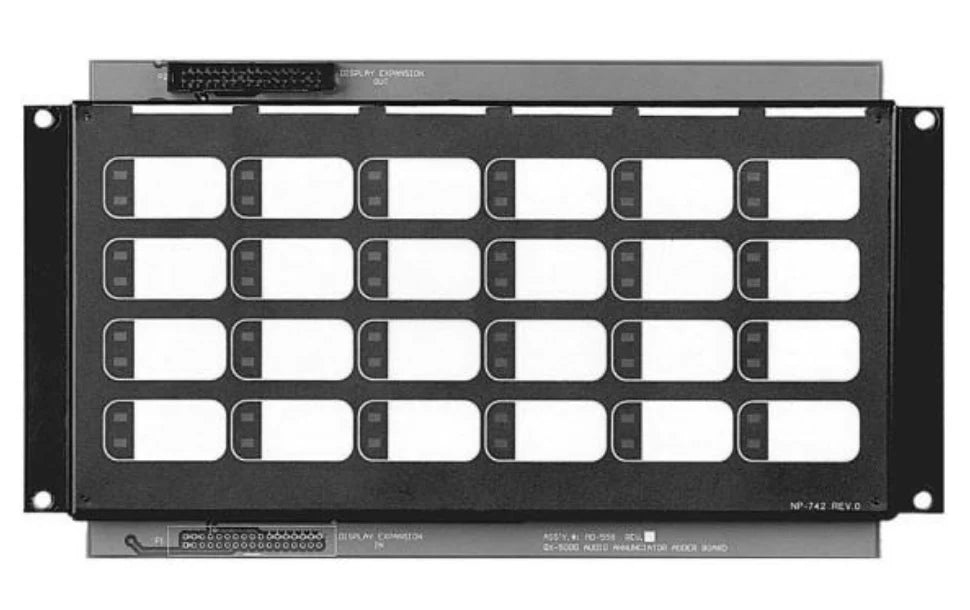 Zoned Paging/Firefighter's Telephone Selector Panel with 24 Zone Selector Switches – QAZT-5302DS