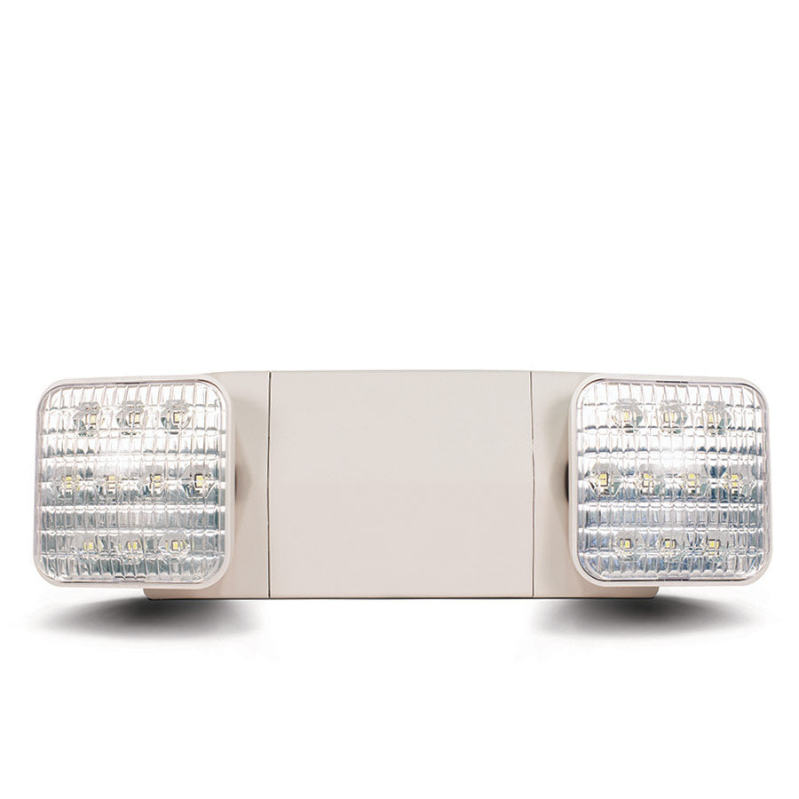 LED Emergency Light Large 2x3W Built-in Heads - Thermoplastic EL-7006-6W