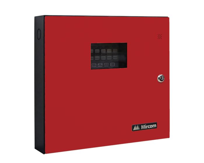Fire Alarm System 6 Zone Panel RED