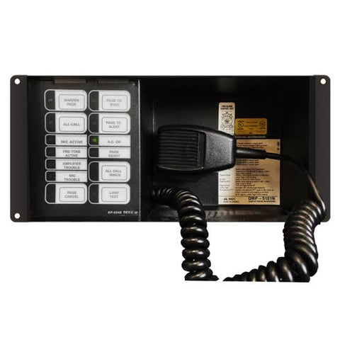 QMP-6101NV Network Master Paging Control Panel – Vertical Mount