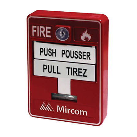 Dual Action Bilingual Pull Station c/w Key Reset & Terminal Connection MS-710
